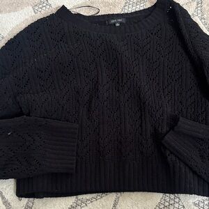 Love Tree Women's Elegant Black Knit Sweater